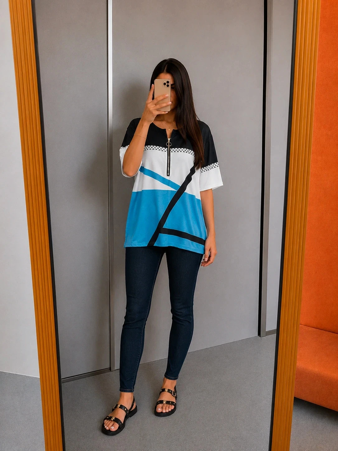 T-Shirt Long / Tunique Loose S (Convient aussi à M/Petit L) | Sans marque | Neuf